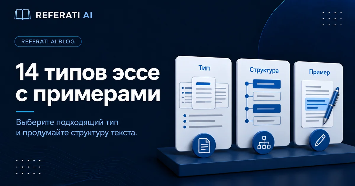 14 типов эссе с примерами
