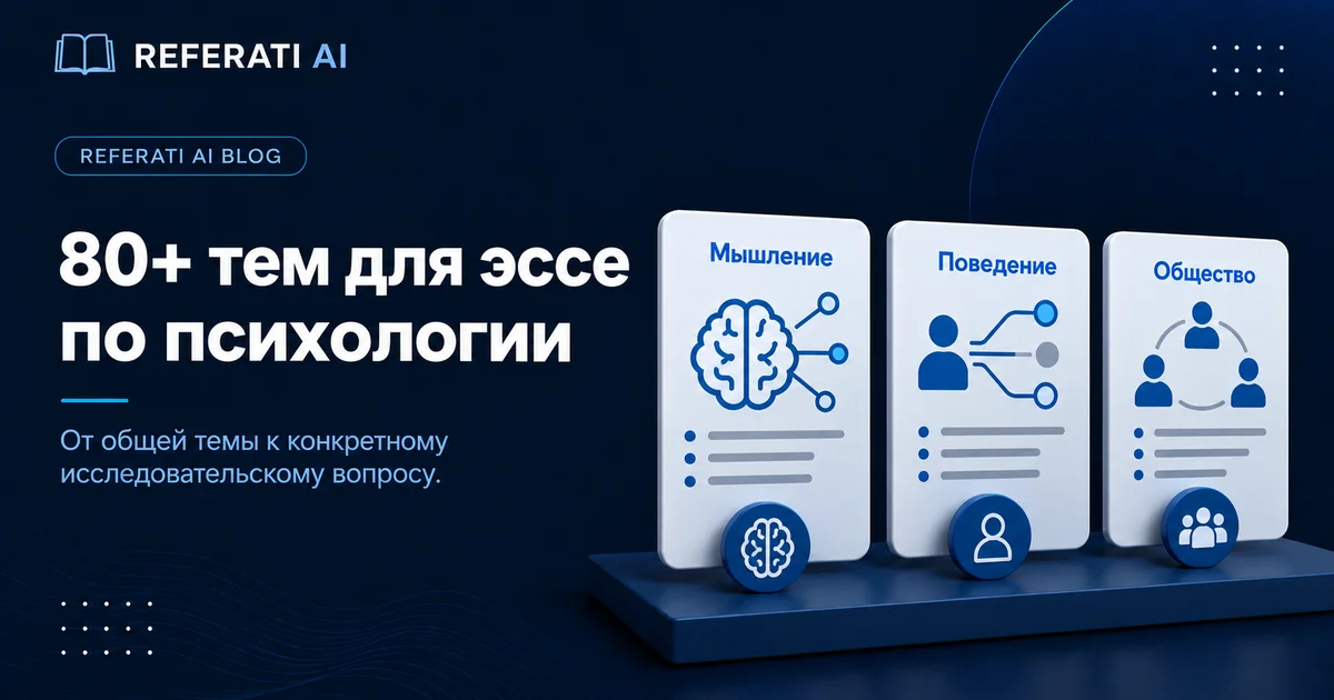 80+ тем для эссе по психологии, которые можно реально написать
