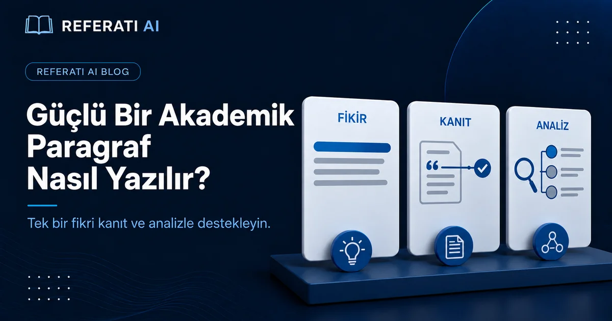Akademik metinde güçlü bir paragraf nasıl yazılır