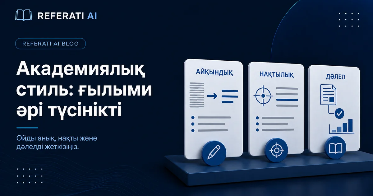Академиялық стиль қалай болу керек: ғылыми әрі оқылымды жазу