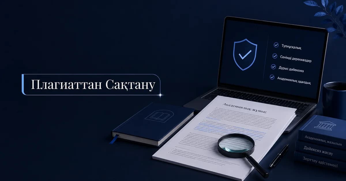 Академиялық жұмыста плагиаттан қалай сақтану керек