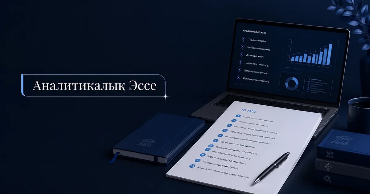 Аналитикалық эссе жазуға арналған 10 кеңес
