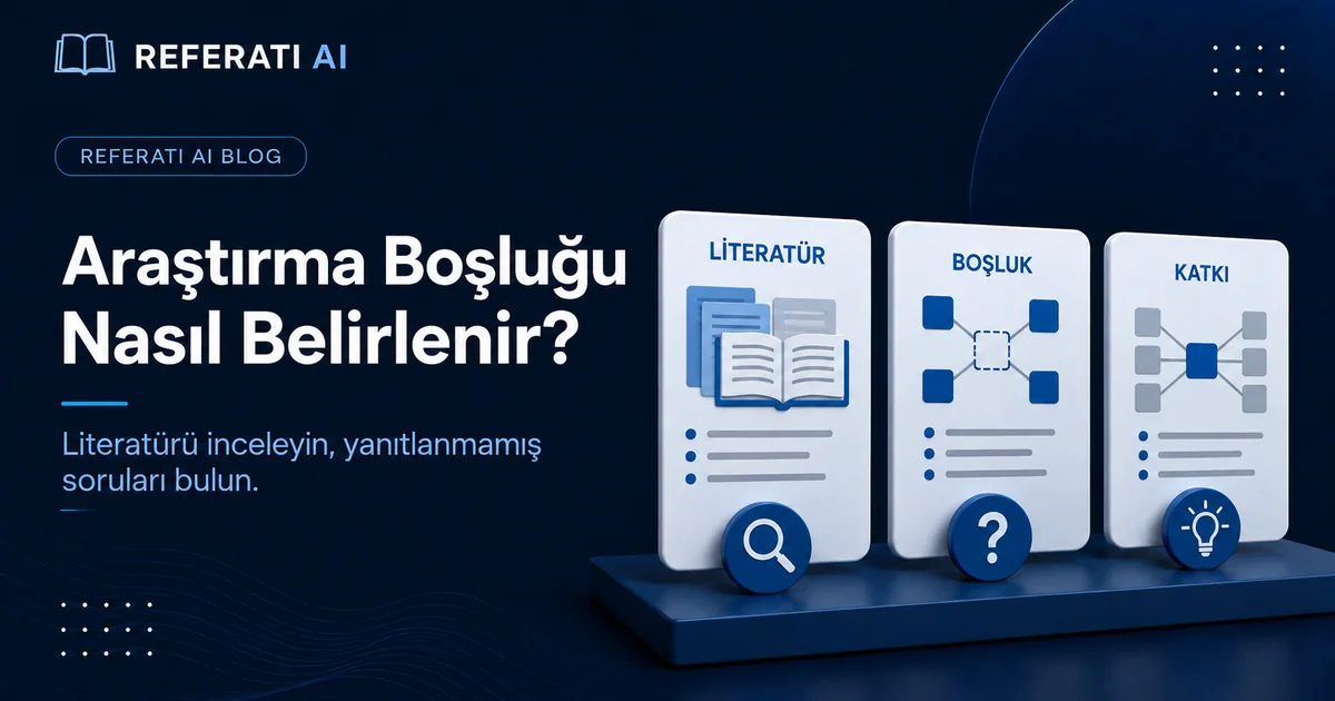 Araştırma boşluğu nasıl belirlenir