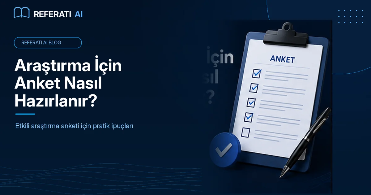 Araştırma için anket nasıl hazırlanır