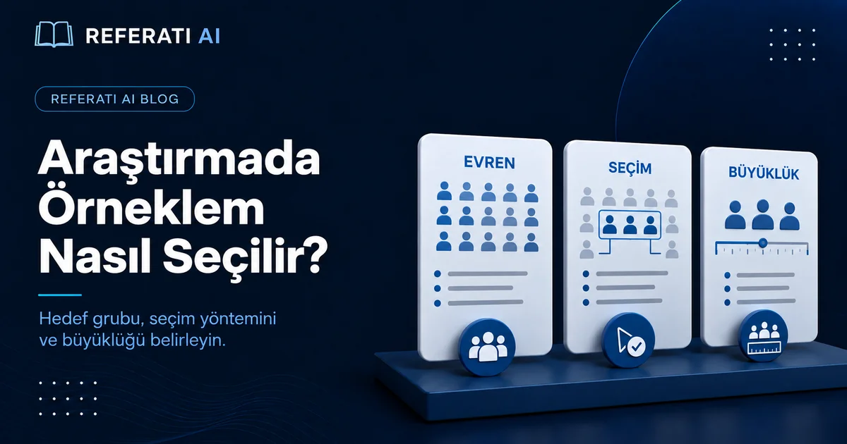 Araştırmada örneklem nasıl seçilir
