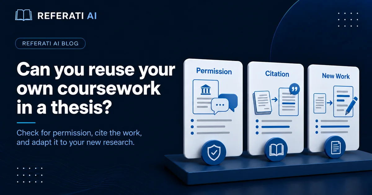 Can you reuse your own coursework in your thesis?