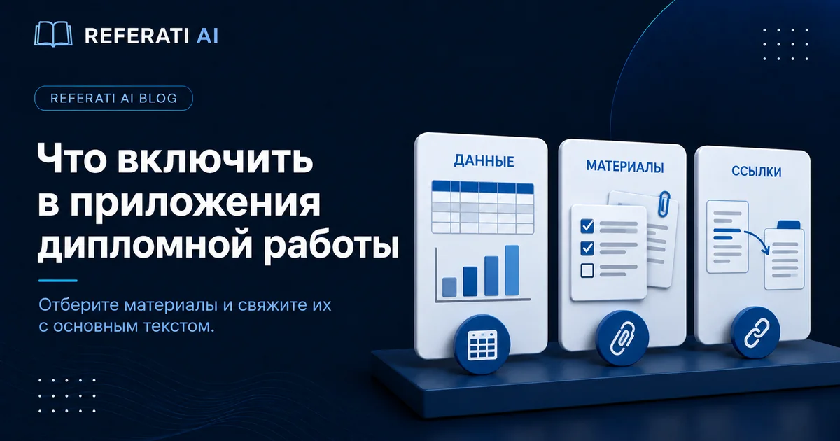 Что включить в приложения дипломной работы