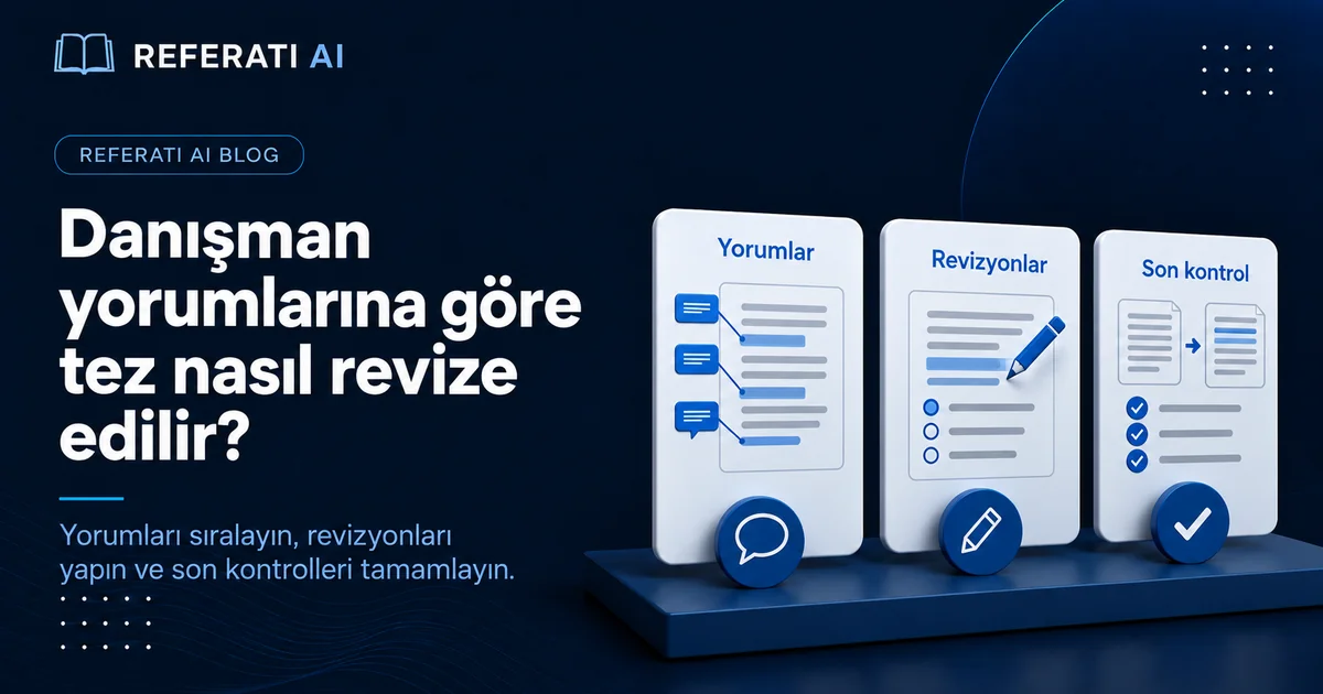 Danışman tezi düzeltmelerle geri gönderdi: hızlıca nasıl toparlanır