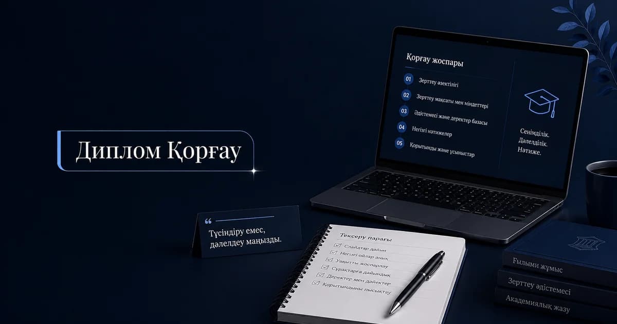 Дипломдық жұмысты қорғауға қалай дайындалу керек