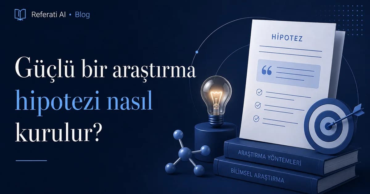 Güçlü bir araştırma hipotezi nasıl kurulur