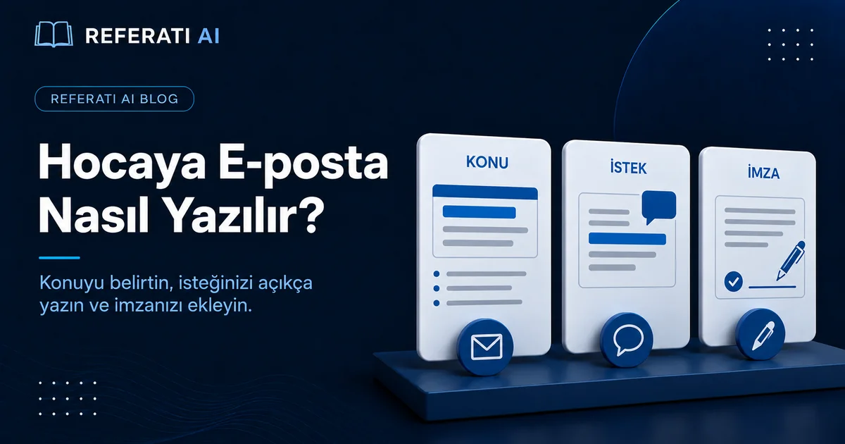 Hocaya e-posta nasıl yazılır
