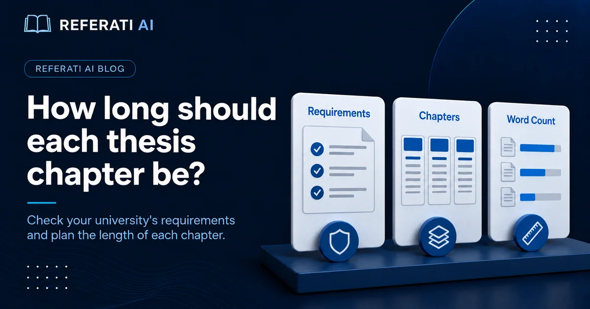 How long should a thesis be? Pages and words per chapter