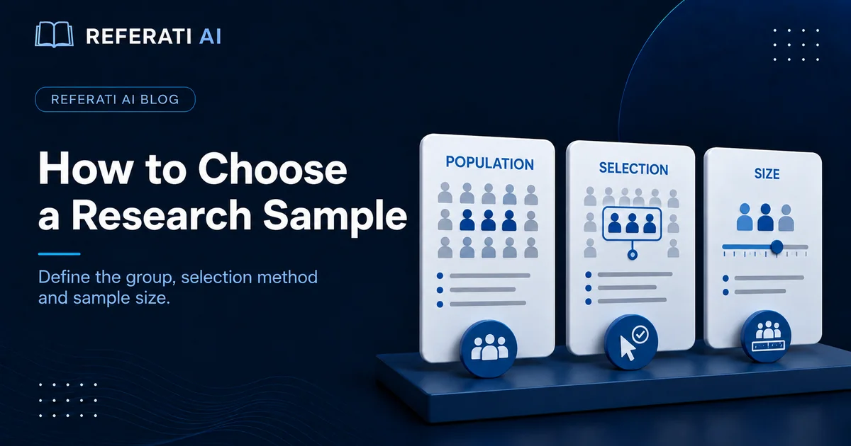 How to choose a sample for your research