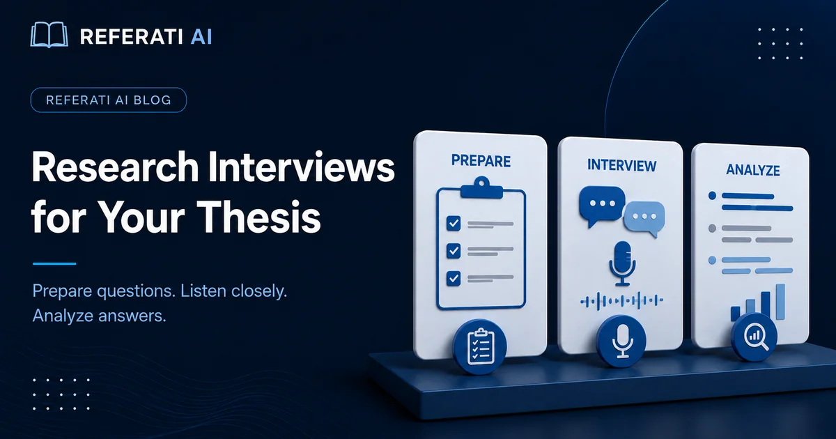 How to conduct research interviews for your thesis