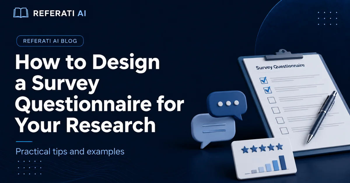 How to design a survey questionnaire for your research