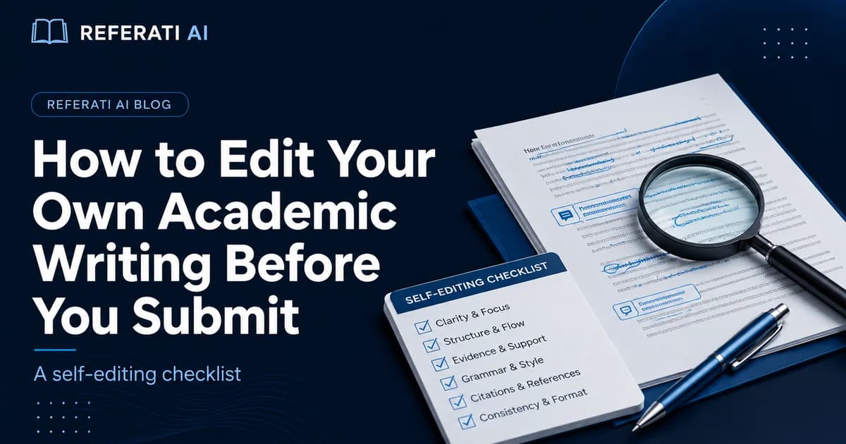 How to edit your own academic writing before you submit