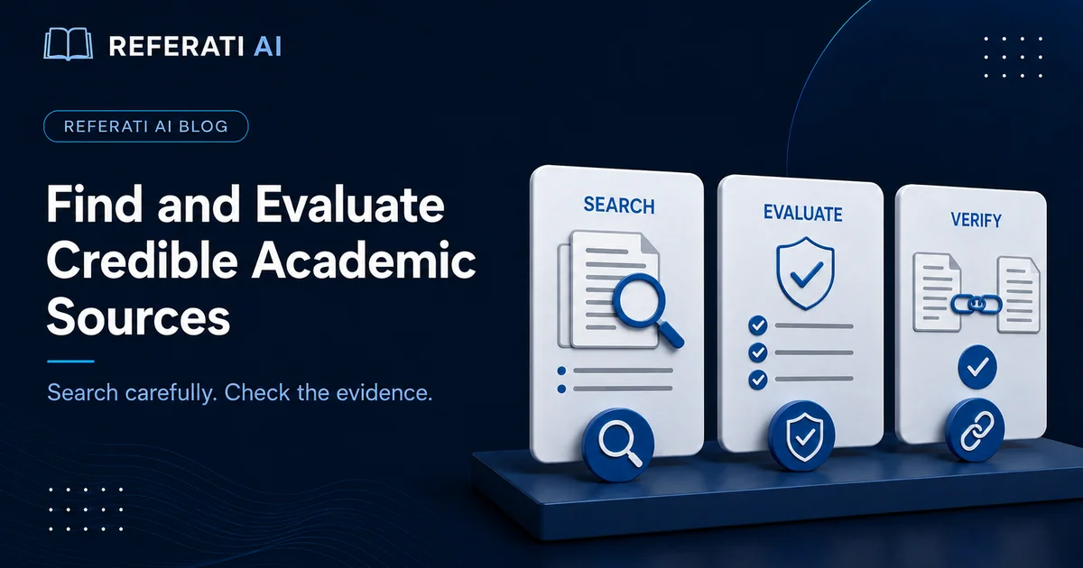 How to find and evaluate credible academic sources