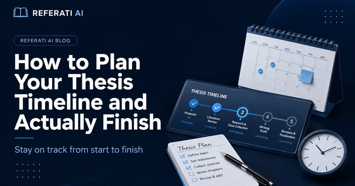 How to plan your thesis timeline and actually finish on time