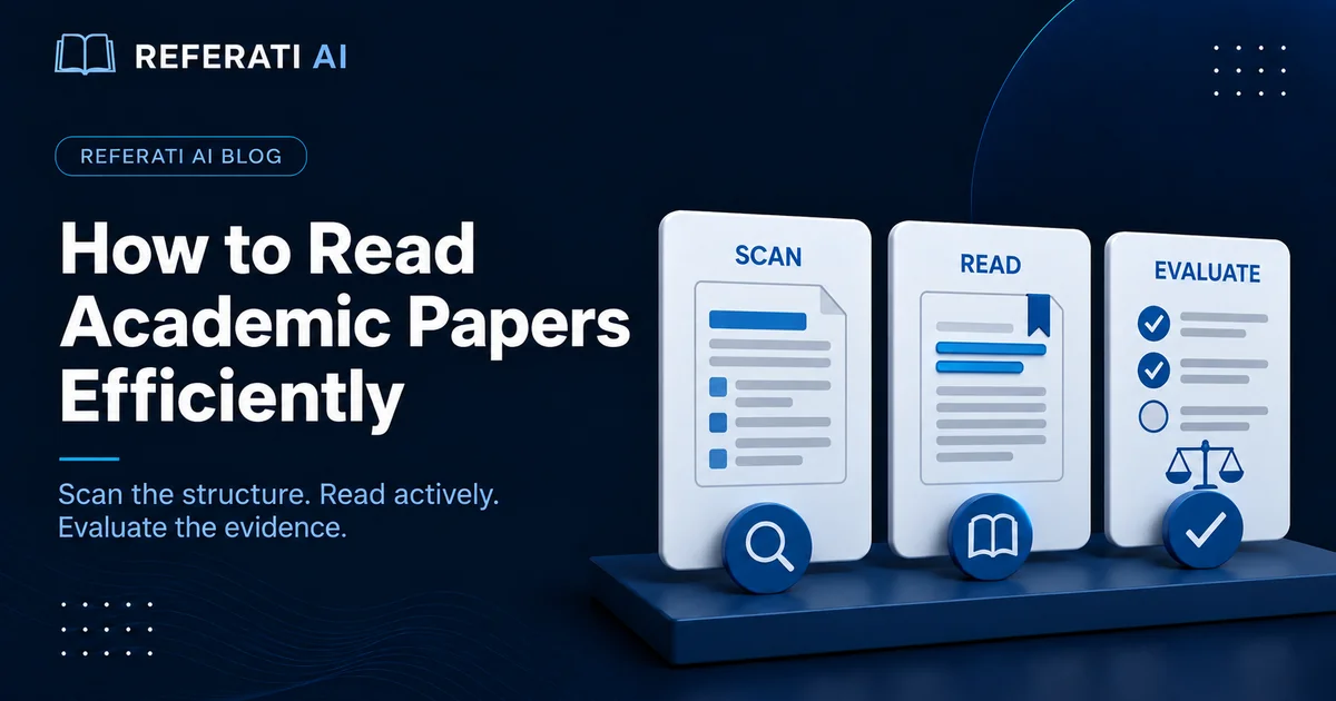 How to read an academic paper efficiently