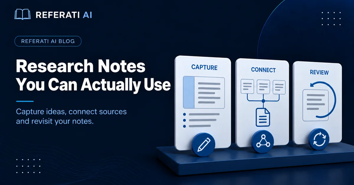 How to take research notes you can actually use