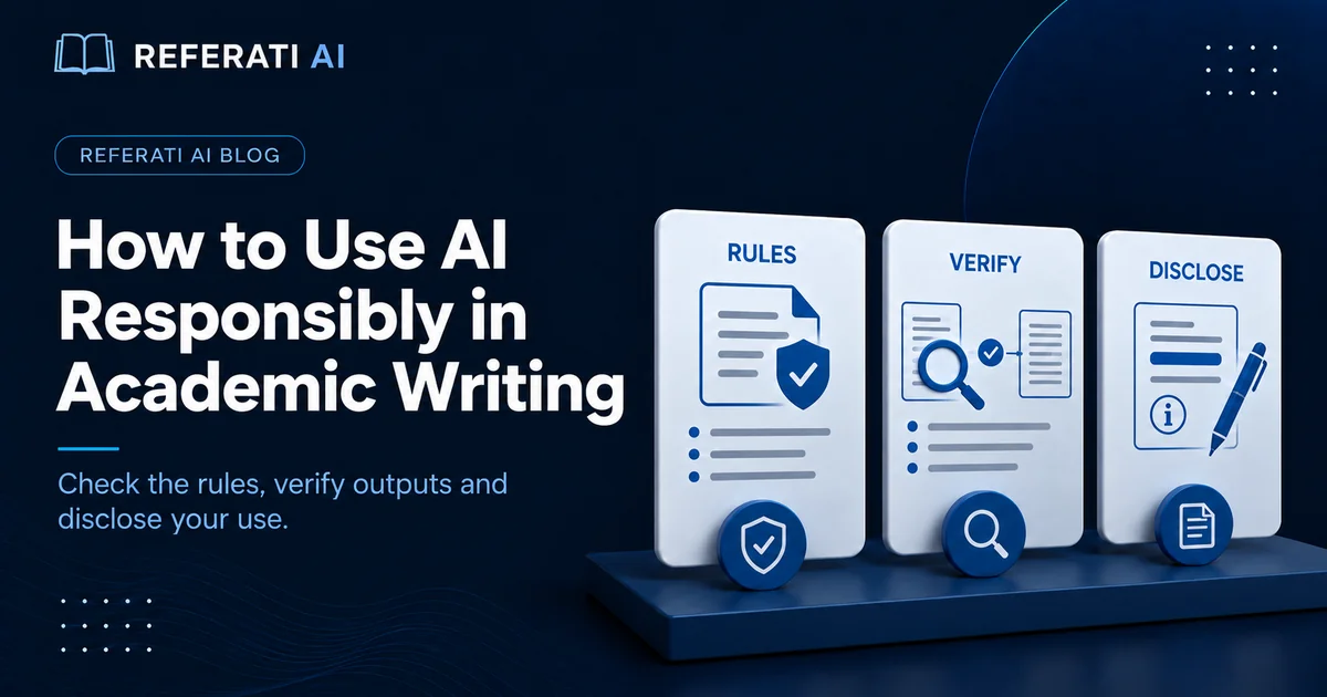 How to use AI responsibly in academic writing