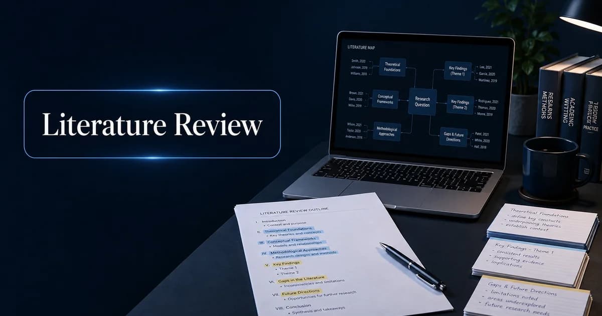 How to write a literature review that actually holds together