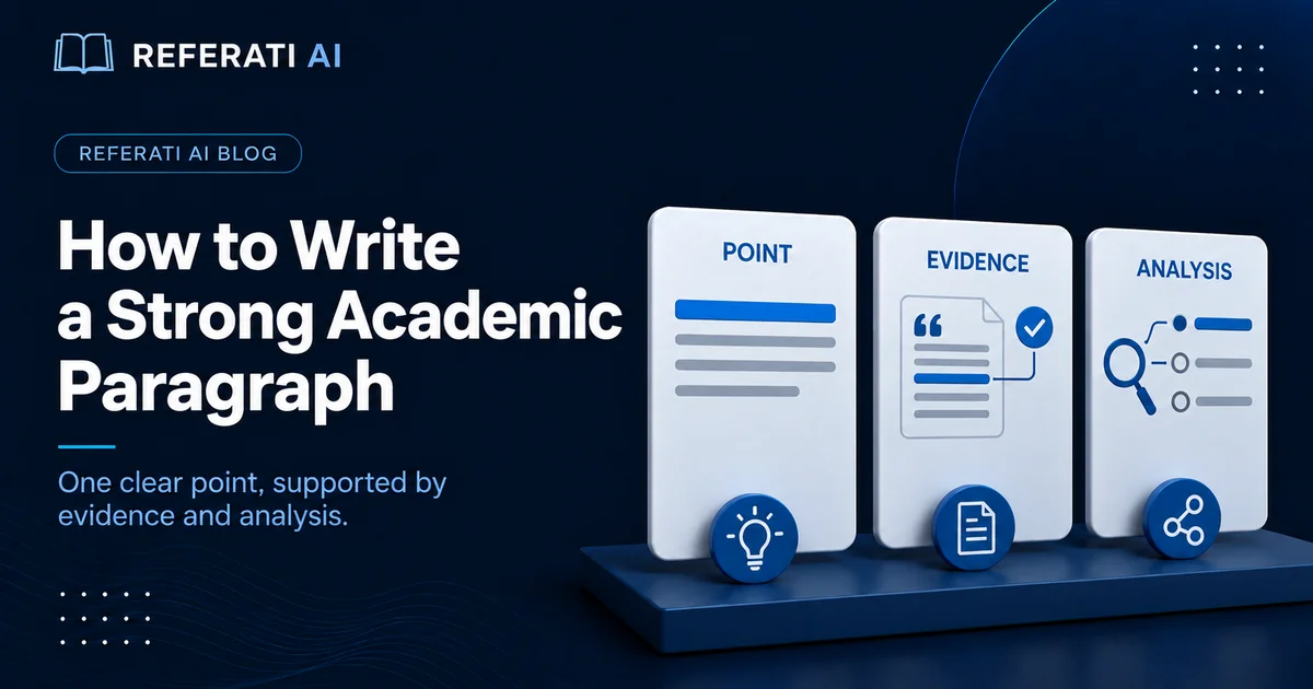 How to write a strong academic paragraph