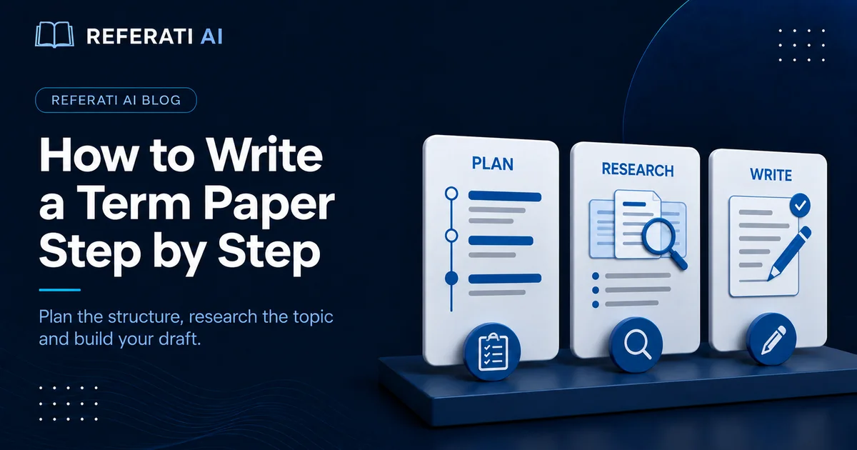 How to write a term paper step by step