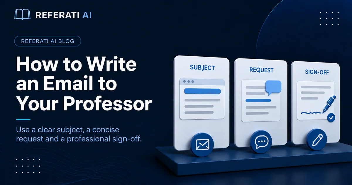 How to write an email to your professor