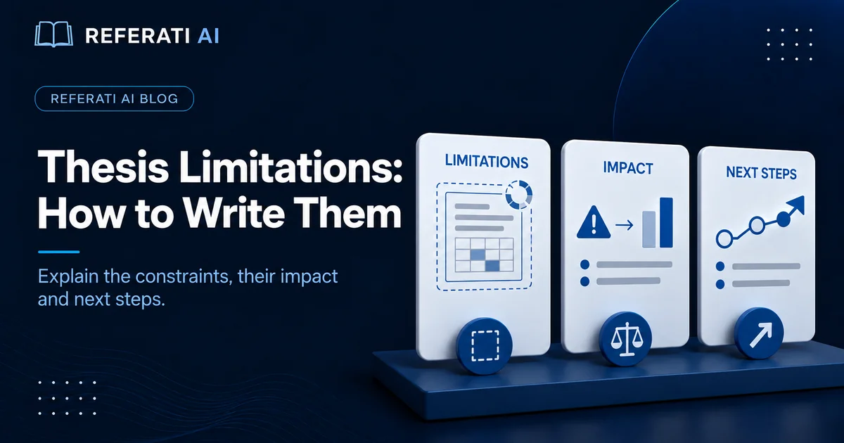 How to write the limitations section of your thesis