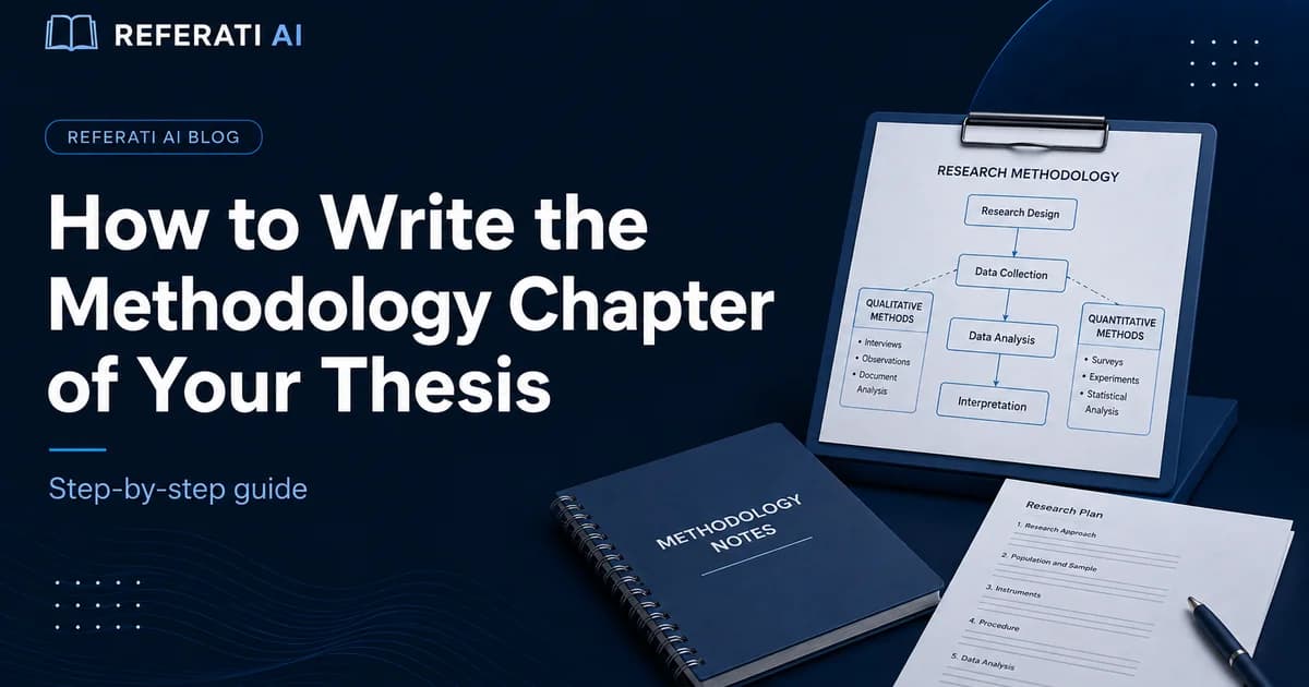 How to write the methodology chapter of your thesis