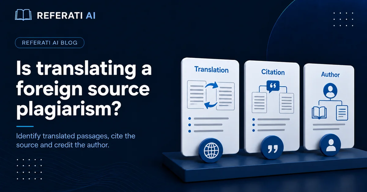 Is translating a foreign source plagiarism?