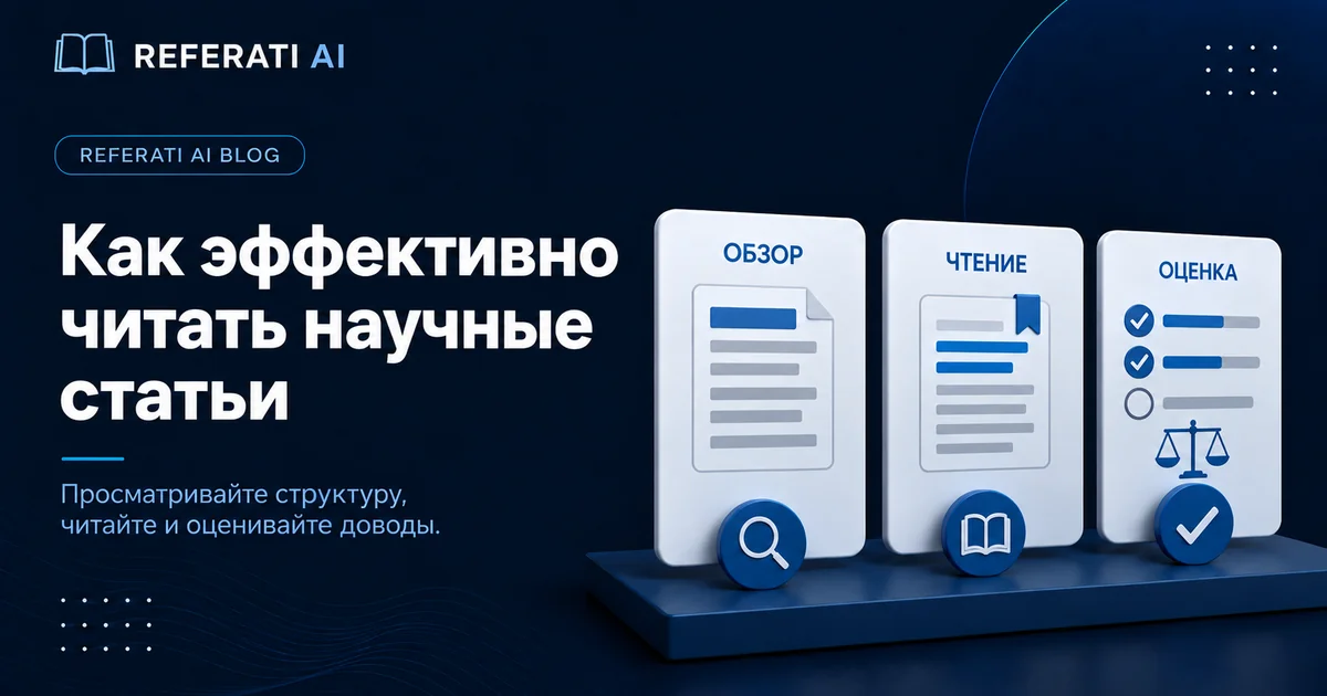 Как быстро и эффективно читать научные статьи