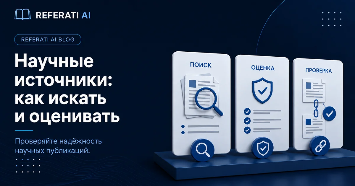 Как искать и оценивать надёжные научные источники