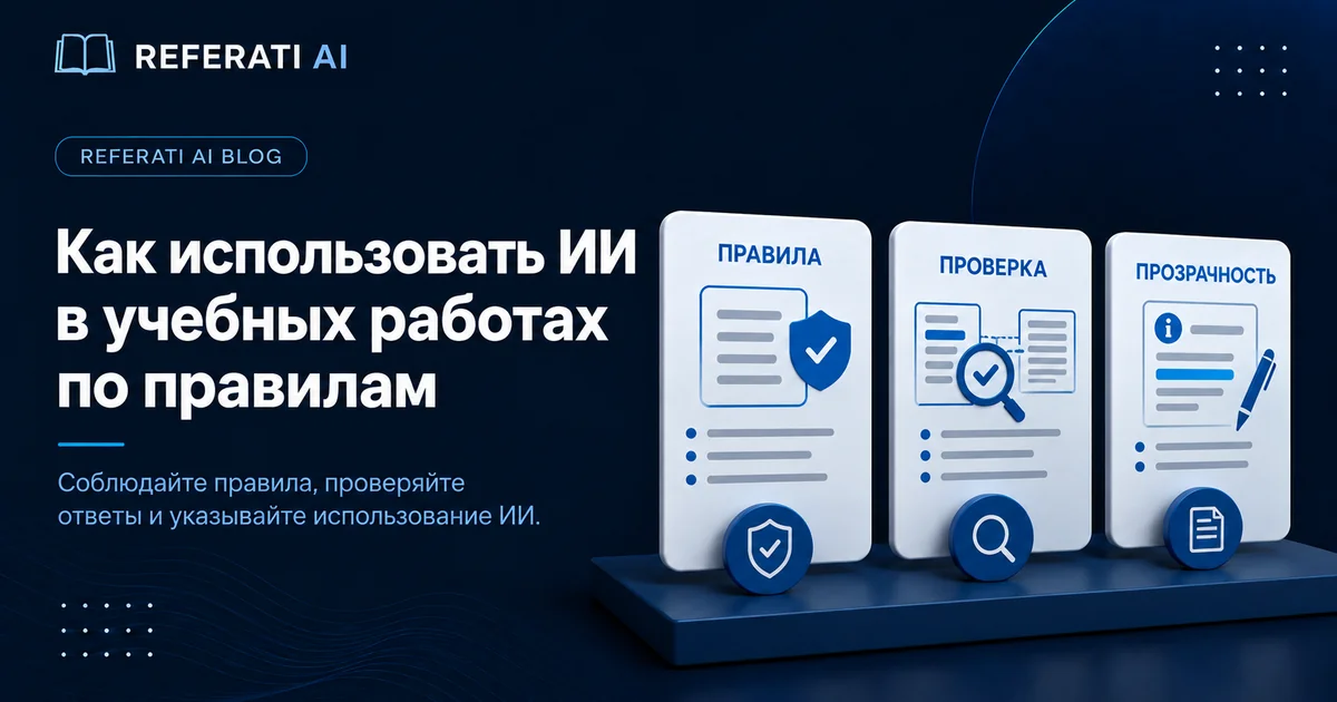 Как использовать ИИ в учебных работах и не нарушить правила