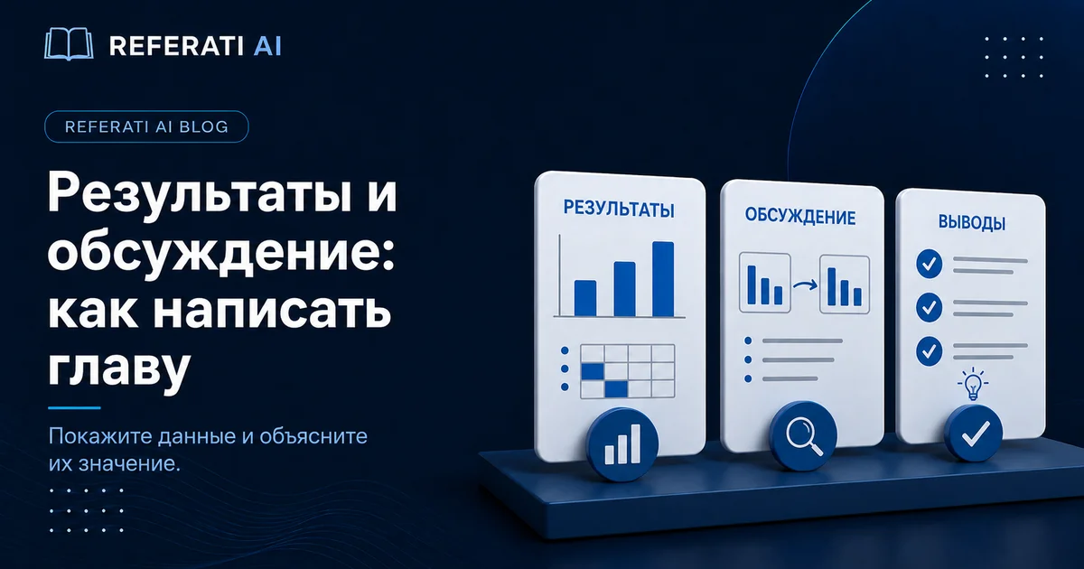 Как написать главу с результатами и их обсуждением