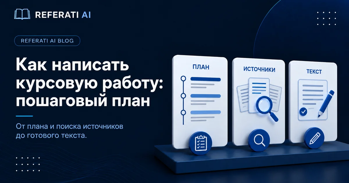 Как написать курсовую работу: пошаговый план