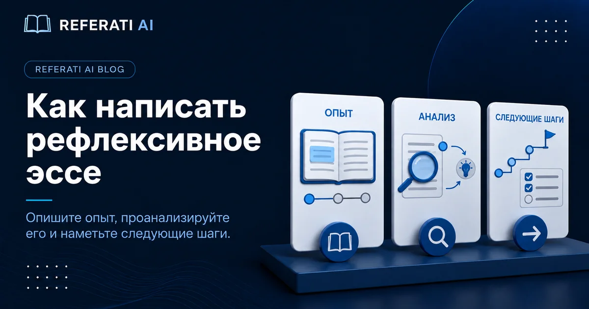 Как написать рефлексивное эссе