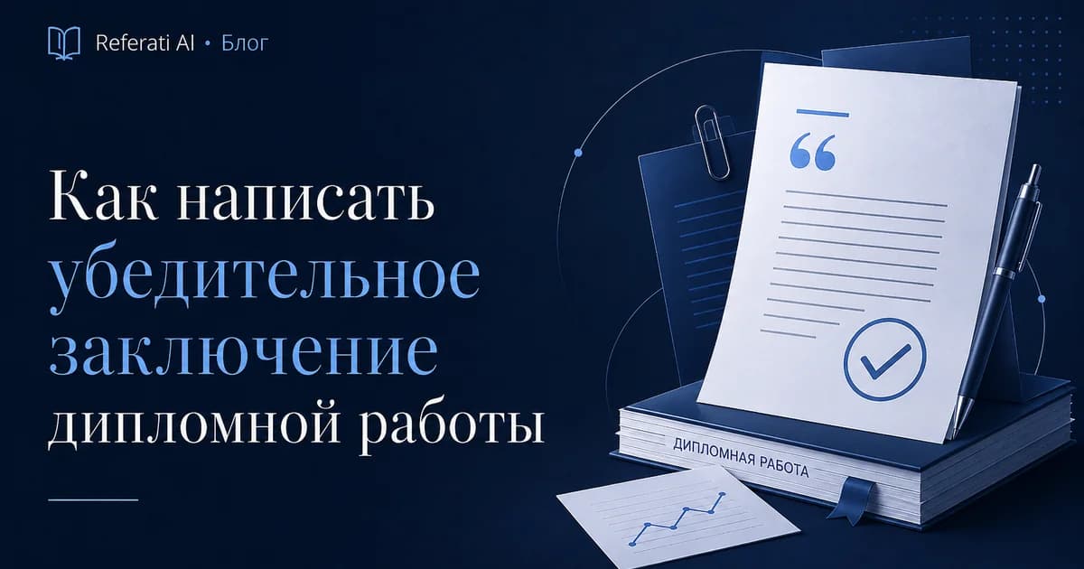 Как написать убедительное заключение дипломной работы