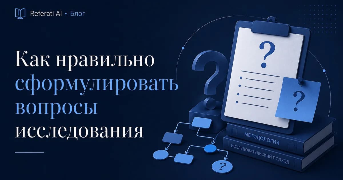 Как правильно сформулировать вопросы исследования