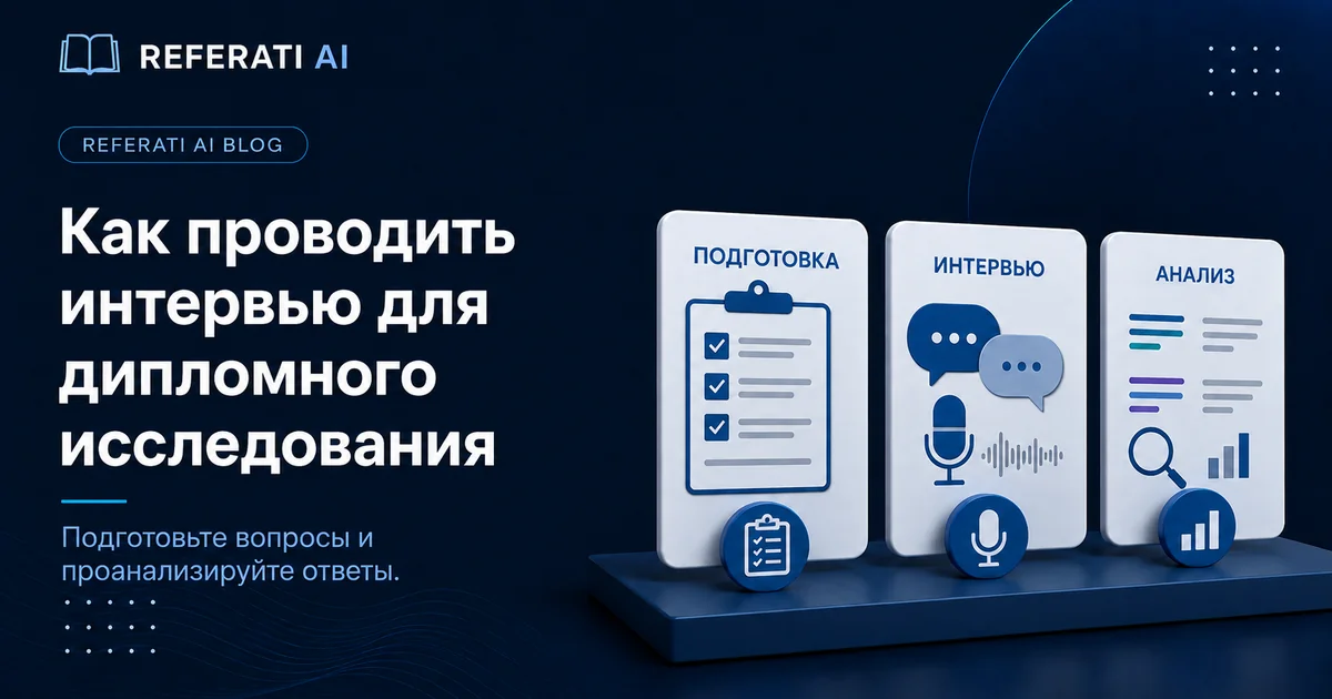 Как проводить интервью для дипломного исследования