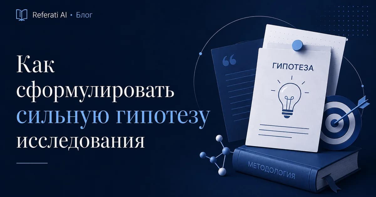 Как сформулировать сильную гипотезу исследования