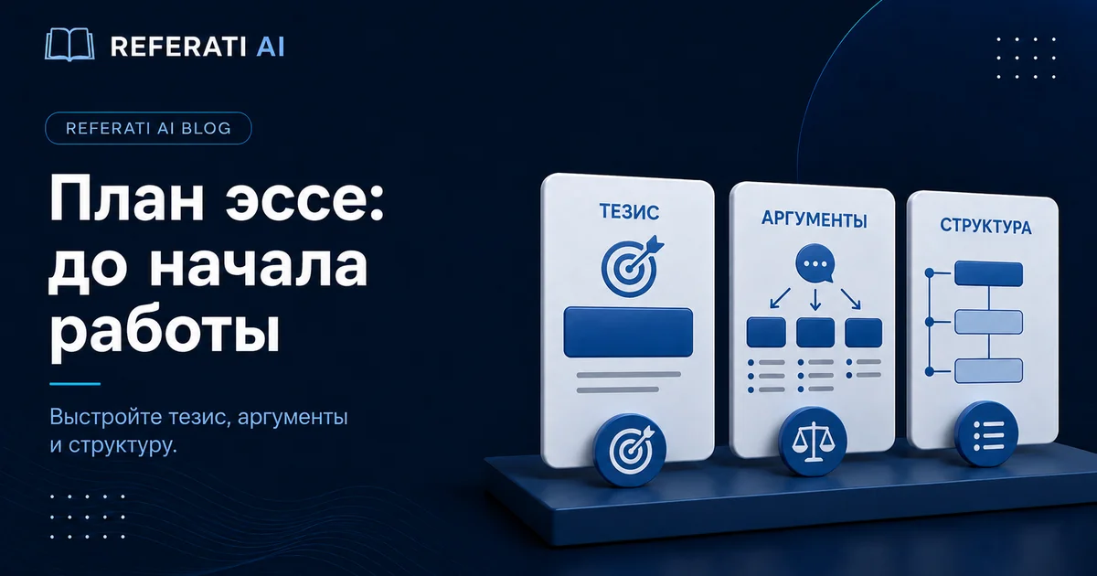 Как составить план эссе перед началом работы