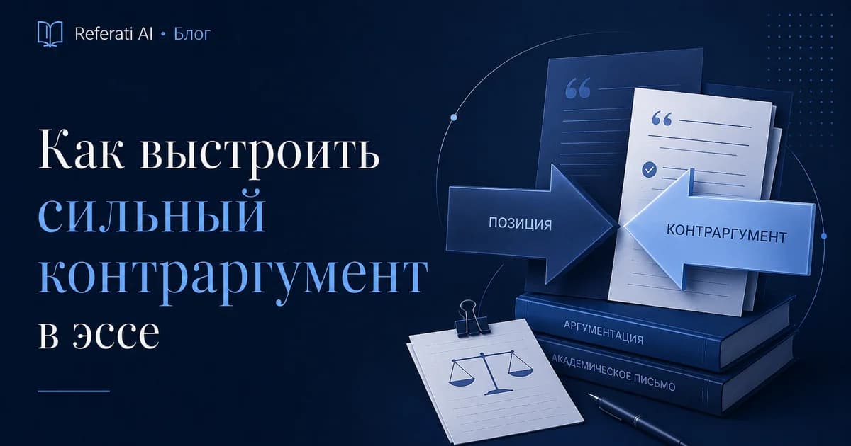 Как выстроить сильный контраргумент в эссе