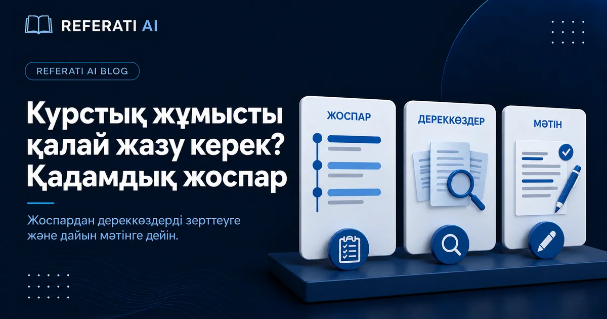 Курстық жұмысты қалай жазу керек: қадамдық жоспар