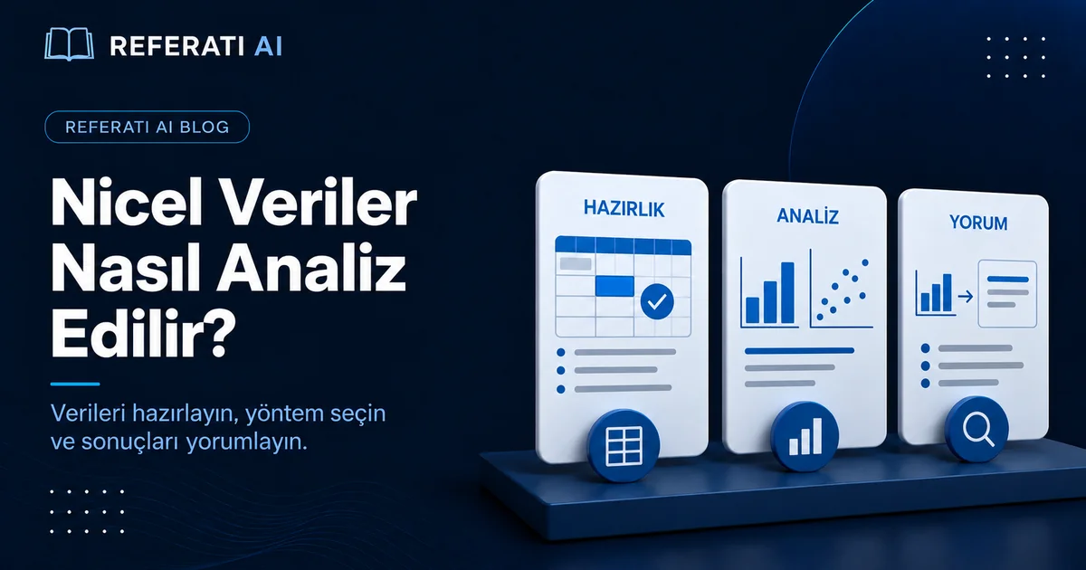 Nicel veriler nasıl analiz edilir