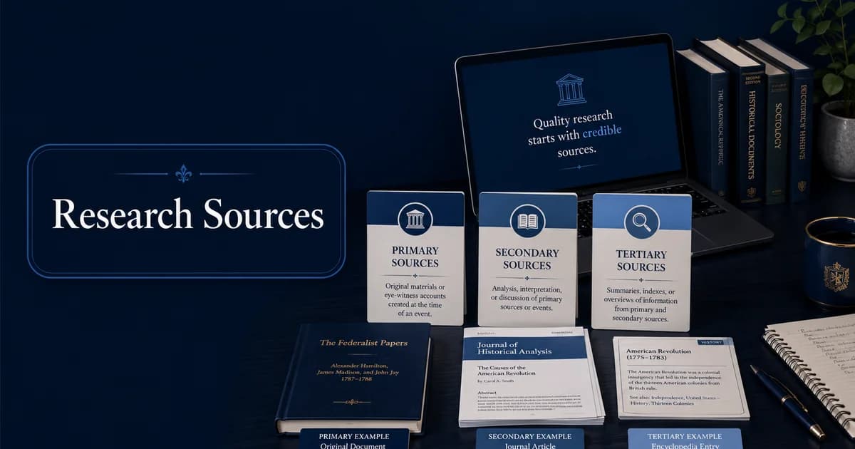 Primary, secondary and tertiary sources: what's the difference?