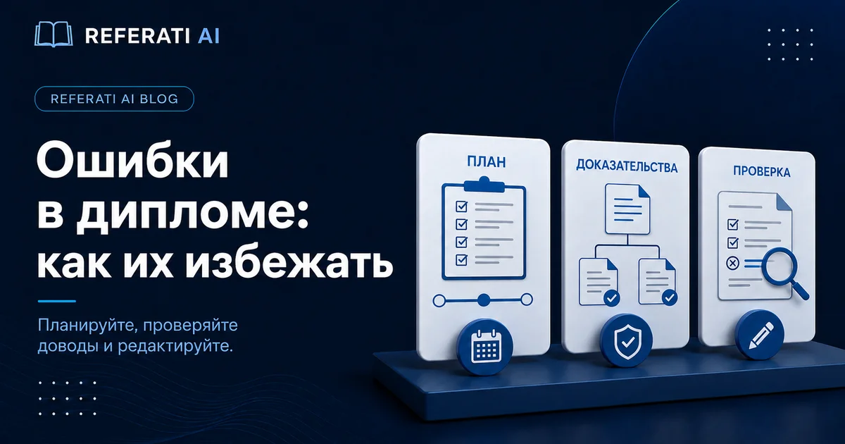 Самые частые ошибки в дипломной работе и как их избежать