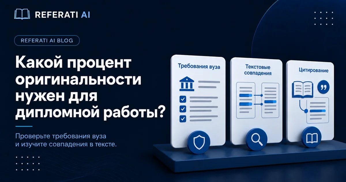 Сколько процентов плагиата допускается в дипломной работе?