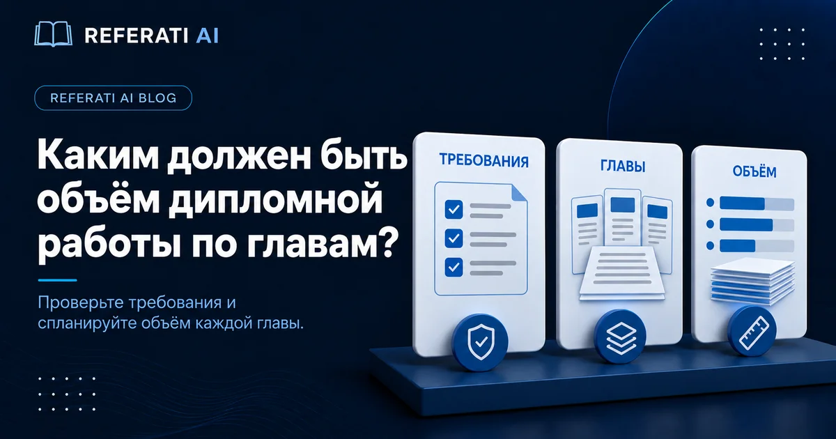 Сколько страниц должен быть диплом? Объём по главам